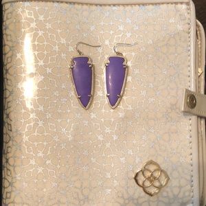 Purple Kendra Scott earrings